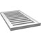 Ekena Millwork Vertical Surface Mount PVC Gable Vent: Functional, w/ 2"W x 1-1/2"P Brickmould Frame, 16"W x 28"H GVPVE16X2802SF - alternate 4